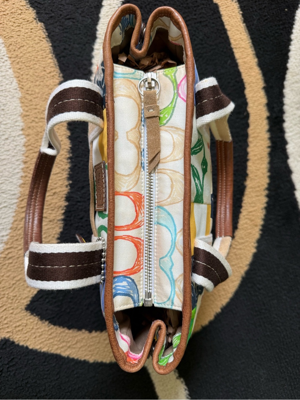 Coach Hampton Weekend Patchwork Tote Bag - Picture 5 of 12